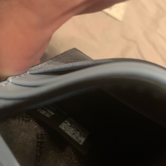 MK Michael Kors Card case Leather Light Blue 6 card slots NEW NWT - Picture 7 of 12